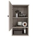 Gray Medicine Cabinet Modern Bathroom Storage - Boahaus Thumbnail - 1