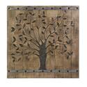 Modern Tree Wood Barn Door Panel Wall Decor 36x36 - Imax Thumbnail - 1