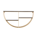 Urban Designs Ellison Gold Metal Decorative Wall Shelf Thumbnail - 1