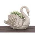 Garden Decor Swan Cast Stone Planter Thumbnail - 1