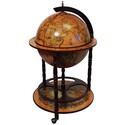 Antique Reproduction Sixteenth-Century Italian Old World Globe Bar Set Thumbnail - 1
