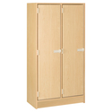 ID Systems Double Locker Storage with Locking Doors and Upper Shelf-30" D x 18" W x 59" H Thumbnail - 1