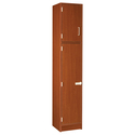 ID Systems 84" High Single Locker Storage with Upper & Lower Secured Storage-16" D x 18" W x 84" H Thumbnail - 1
