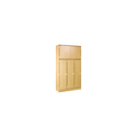 ID Systems 84" High Triple Locker Storage with Upper & LowerSecured Storage-45" D x 18" W x 84" H Thumbnail - 1