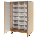 ID Systems Tall Mobile Tote Storage with Large Bins, 67" Tall - 12 1/4"W x 6"H x 16 3/4" Thumbnail - 1
