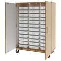 ID Systems 67" Tall - Tray Storage, 36 (3-1/2") Trays - With Locking Doors- 14 1/4"W x 3 1/2"H x 19"D Thumbnail - 1