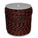T.W . Evans Cordage 1/2" X 600' BLACK & ORANGE CALIFORNIA TRUCK ROPE Thumbnail - 1