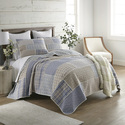 Donna Sharp Slate Cobblestone Cotton Patchwork Quilt Set Thumbnail - 1