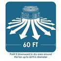 Industrial Axial Air Mover 4 Speed Fan 120ft Focused Flow - XPOWER Manufacture Inc - Thumbnail 7
