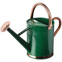 Gardman 1 GALLON HUNTER GREEN WATERING CAN WITH COPPER ACCENTS Thumbnail - 1