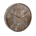 Wine Barrel Wood Clock - Imax Thumbnail - 1