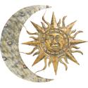 Gardman Aztec Sun & Moon Metal Wall Decor - 26" x 24" Thumbnail - 1