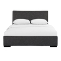 Camden Isle Hindes Upholstered Platform Bed, Grey, King Thumbnail - 1