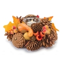 Melrose International Mixed Pinecone Berry Votive Holder (Set of 6) Thumbnail - 1