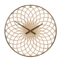 Melrose International Round Lattice Wood Wall Clock 23.75"D Thumbnail - 1
