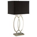 Coaster Izuku Rectangular Shade Table Lamp Black and Brushed Nickel Thumbnail - 1