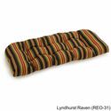 Tufted Spun Polyester Outdoor Bench Cushion 42x19 Inches Black Raven Color - Blazing Needles Thumbnail - 1