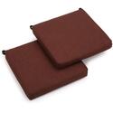 20 - Inch Spun Polyester Chair Cushions (Set of Two) - Cocoa Color - Blazing Needles Thumbnail - 1