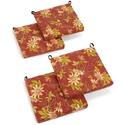 20x19 Outdoor Chair Cushions Spun Polyester Set of Four - Blazing Needles Thumbnail - 1