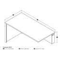 Bestar Connexion Return Table Thumbnail - 1