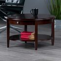 Winsome Wood Concord Round Coffee Table, Walnut Thumbnail - 1