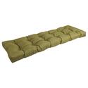 Blazing Needles 55-inch by 19-inch Tufted Solid Outdoor Spun Polyester Loveseat Cushion Thumbnail - 1