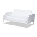 White Twin Size Daybed Classic Traditional Finished Wood Furniture - WholeSale Interiors Thumbnail - 1