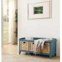 ACME Flavius Bench w/Storage, Teal Thumbnail - 1