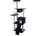Armarkat Cat Climbing Tower - 71" Navy Blue Scratching Post Thumbnail - 1