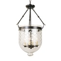 Design Living 4-Light Bronze Lantern Pendant With A Clear Glass Shade Thumbnail - 1