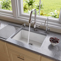 ALFI brand AB2317 23" White Fireclay Undermount Kitchen Sink Thumbnail - 1