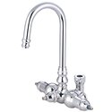 Kingston Brass Vintage Goose Neck Faucet with Back Outlet & Diverter Thumbnail - 1