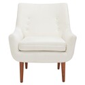 Safavieh Amina Accent Chair Furn Accent Chairs, Creme, 1' X 1', Square Thumbnail - 1