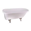 Luxury White Double Acrylic Rolled Rim Tub - Barclay Products Thumbnail - 1