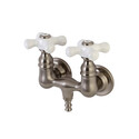 Aqua Vintage AE39T8 Wall Mount Tub Filler, Brushed Nickel Thumbnail - 1