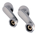 Aqua Vintage AE3SE8 Swivel Elbows for Tub Faucet, Brushed Nickel Thumbnail - 1