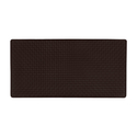 Achim Woven-Embossed Faux-Leather Anti-Fatigue Mat - 20in x 39in - Black Thumbnail - 1