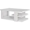 Large Rectangular Coffee Table with Storage Shelves - 30 x 50 Wide Thumbnail - 1