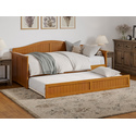AFI Nantucket Twin Size Daybed with Twin Trundle in Light Toffee Thumbnail - 1