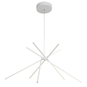 Bethel Matte White Match Stick Led Ceiling Fixture With Chrome Hardware Thumbnail - 1