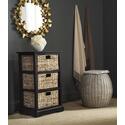 Halle 3 Wicker Basket Storage Side Table Thumbnail - 1