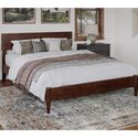 AFI Furnishings Aria King Solid Wood Modern Low Profile Platform Bed in Walnut Thumbnail - 1