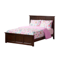 Full Traditional Bed Walnut Finish Matching Footboard and Turbo Charger - Atlantic Furniture Thumbnail - 1