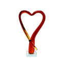 Dale Tiffany Opus Heart Handcrafted Art Glass Sculpture Thumbnail - 1