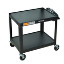 Luxor Fixed Height Steel A/V Cart - Two Shelves - Thumbnail 1