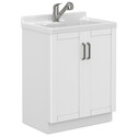 Simpli Home Kyle All-In-One 28-inch Laundry Utility Sink and Cabinet Thumbnail - 1
