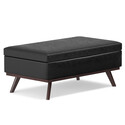 42 Mid Century Modern Lift Top Coffee Table Storage Ottoman Thumbnail - 1