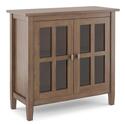 Simpli Home Warm Shaker SOLID WOOD Wide Transitional Storage Cabinet Thumbnail - 1