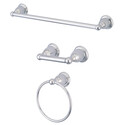 Kingston Brass BAK175248C Heritage 3-Piece Bathroom Accessory Set, Polished Chrome Thumbnail - 1