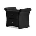 Baxton Studio Victoria 2 Storage Drawers Nightstand Bedside Table Thumbnail - 1